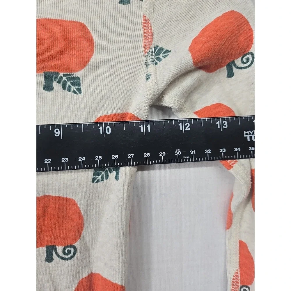 Hanna Andersson Organic Cotton Fall Pumpkin Long Sleep‎ PJ Top Girl's Size 5